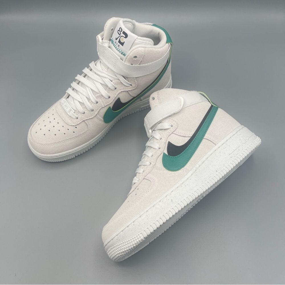 Womens Nike Air Force 1 High SE 'Sesame Neptune Green'/ Size 7 - Picture 6 of 13